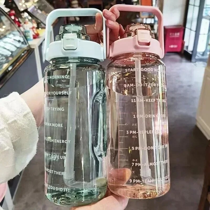 Water Bottle with Straw